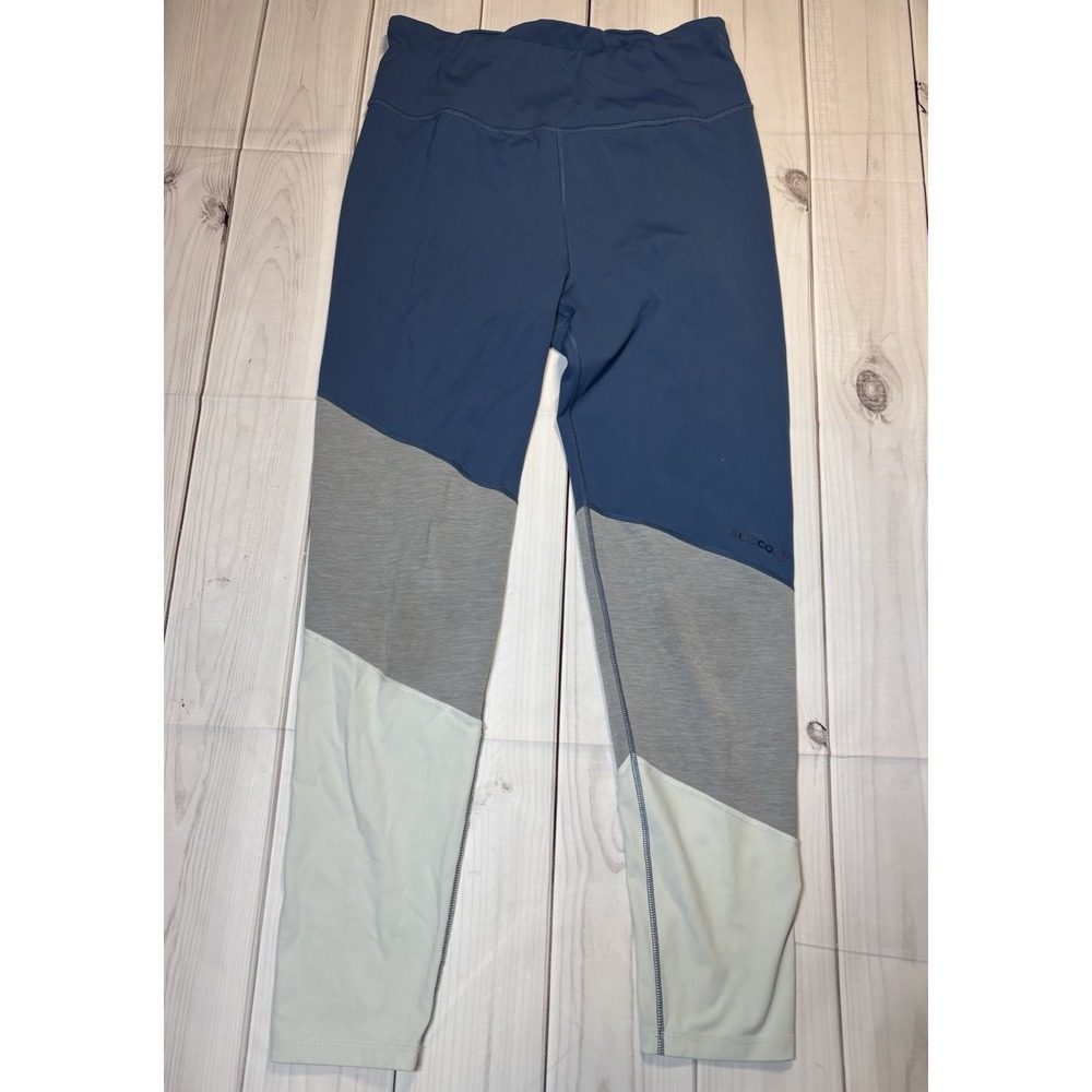 Women's Saucony Leggings Blue Grey Multicolor Leggings Size Medium